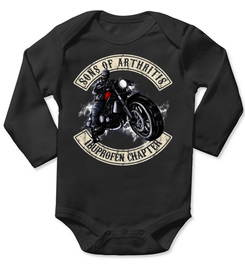 Sons of Arthritis Ibuprofen Chapter shirt Long Sleeve Baby One-Piece