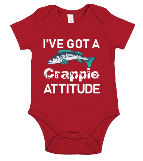 Crappie - funny fishing Short Sleeve Baby One-Piece