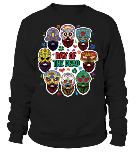 Day Of The Dead Day of the Dead Beard Sugar Skull Women's Sweatshirt