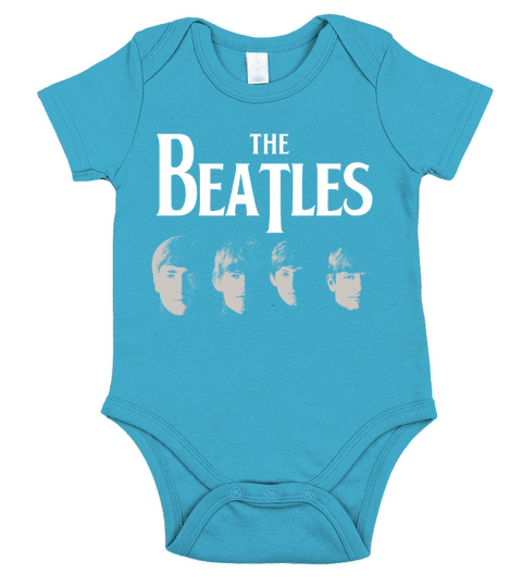 Beatles Head Short Sleeve Baby One-Piece