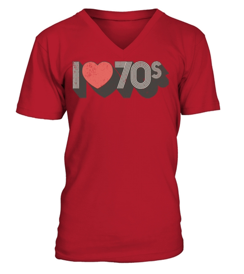 I Love 70s Men's V-Neck T-shirt