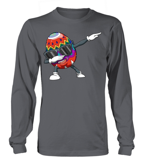 Easter Easter egg dabbing winning pose for a Long sleeved Unisex