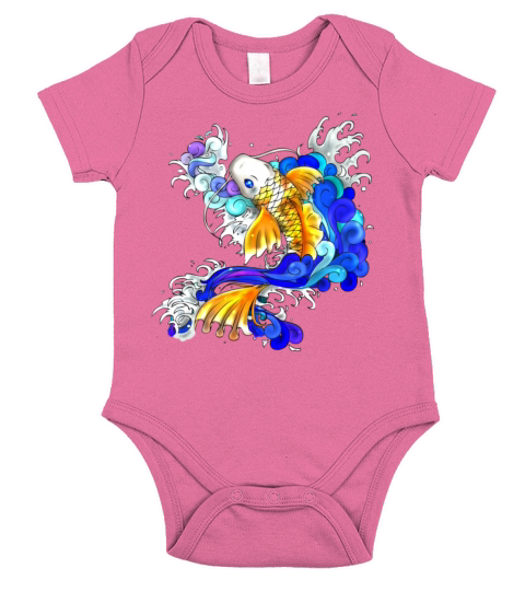 koi fish Short Sleeve Baby One-Piece
