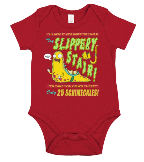 Rick &amp;amp; Morty Slippery Stair Short Sleeve Baby One-Piece