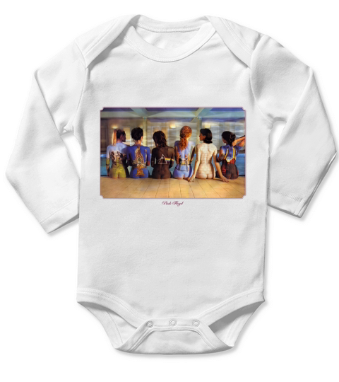 Old Glory Pink Floyd Back Catalogue Long Sleeve Baby One-Piece