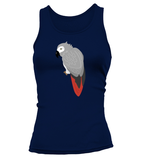 African Grey Parrot illustation Women's Tank Top