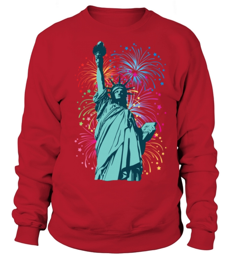 Lady Liberty Fireworks Women's Sweatshirt