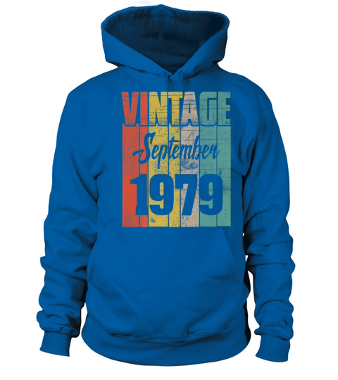 Birthday 365 Vintage September 1979 Birthday Gifts Women's Hoodie