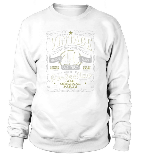 Vintage 40th Birthday 1981 Sweatshirt Unisex