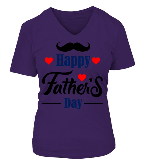 Happy Fathers Day 4 Women's V-Neck T-shirt