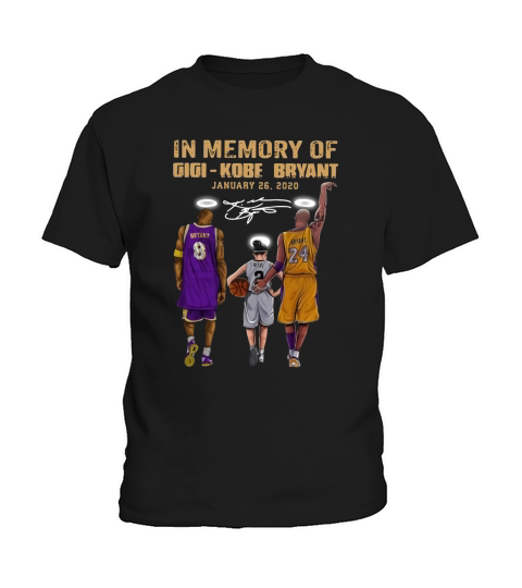 in Memory of Kobe and Gigi Signature Kids T-Shirt