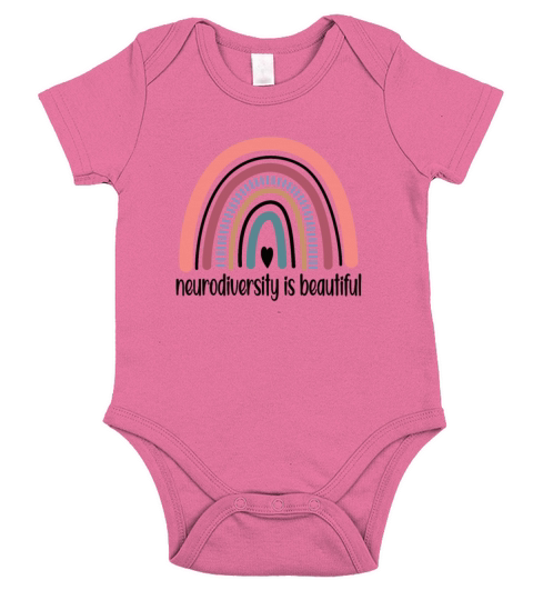 Neurodiversity Autism Awareness Neurodivergent ASD Short Sleeve Baby One-Piece