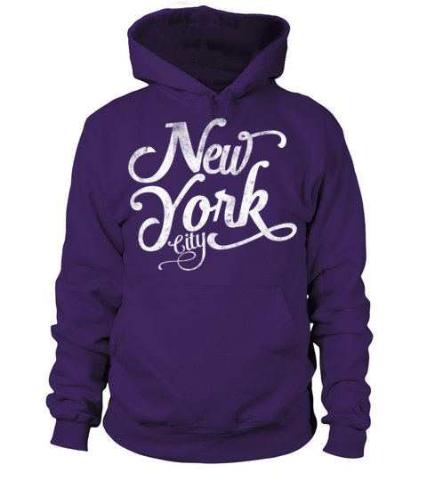 New York City vintage typography - white Women's Hoodie