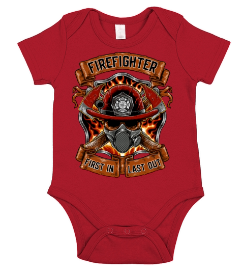 Firefighter Firebrigade Short Sleeve Baby One-Piece