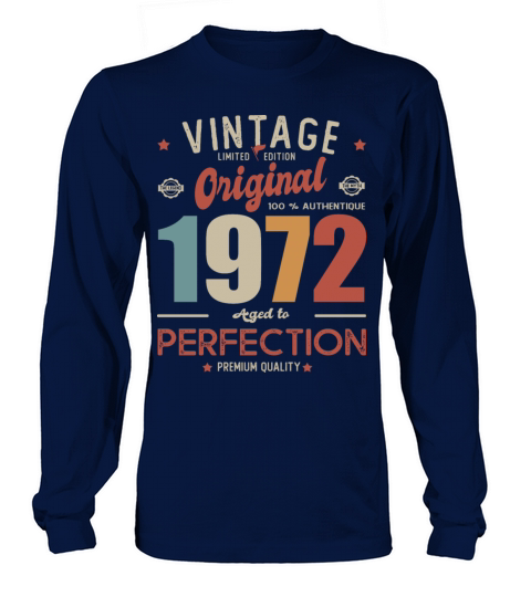 1972 Viintage original 50th birthday Long sleeved Unisex