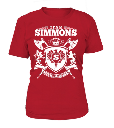 Team Simmons T-Lifetime Member: Tshirts For Team Simmons, Simmons Family, Simmons Company T-Shirt Woman