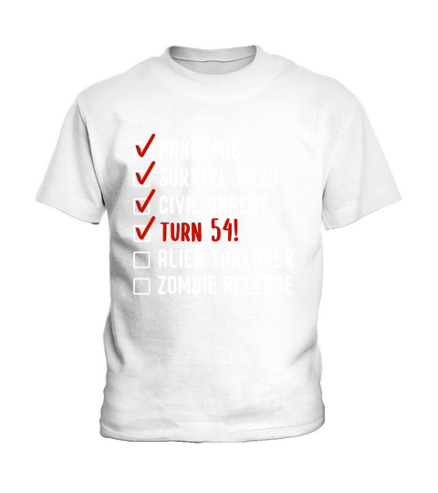 Funny 54th Birthday Gift For 54 Years Old Kids T-Shirt