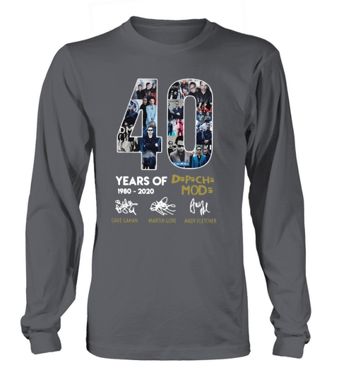 40 years of 1980-2020 Depeche Mode signatures Long sleeved Unisex