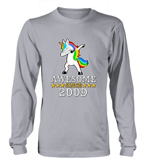 AWESOME SINCE 2009 UNICORN Men's Long Sleeve