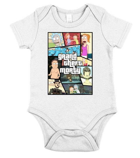 GRAND THEFT MORTY T SHIRT Short Sleeve Baby One-Piece