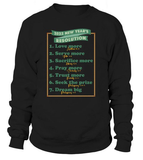 New Year 2022 Resolution Women's Sweatshirt