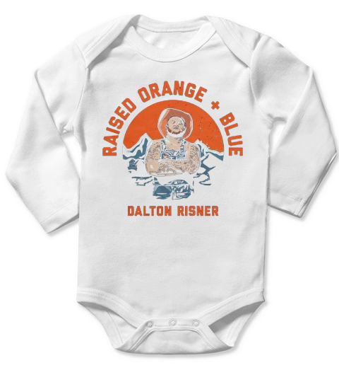 Dalton risner raised orange and blue Long Sleeve Baby One-Piece