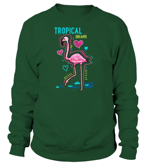Tropical flamingo Women's Sweatshirt