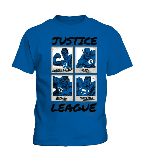 Justice League Comic Panel Draft Kids T-Shirt