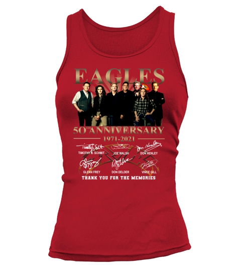 Eagles 50th Anniversary 1971 2020 Thank You For The Memories Signatures Tank top Woman
