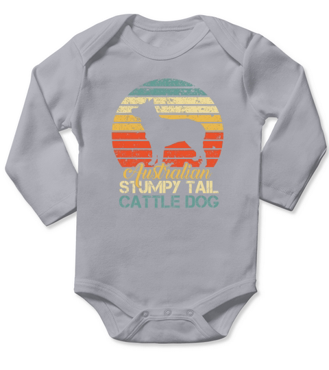 VINTAGE AUSTRALIAN STUMPY TAIL CATTLE DOG Long Sleeve Baby One-Piece