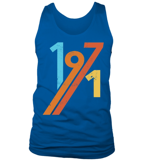 1971 vintage retro birthday Men's Tank Top