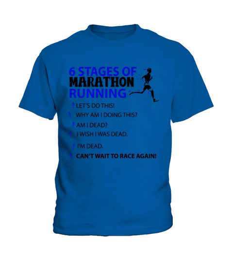 Marathon Running Stages Kids T-Shirt