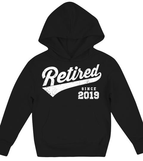 Retired Since 2019 Kids Hoodie