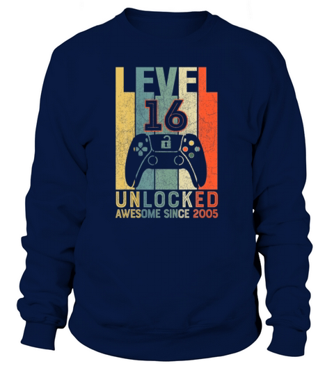 Video Gamer 16 Birthday Level 16 Unlocked Awesome Women's Sweatshirt