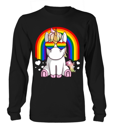 Gay Pride Unicorn - LGBTQ Support Women's Long Sleeve