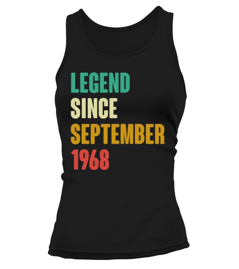 September 1968 54th Birthday 54 Years Old Bday Gi Tank top Woman