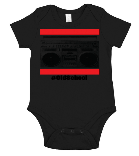 Old School Boom Box Short Sleeve Baby One-Piece