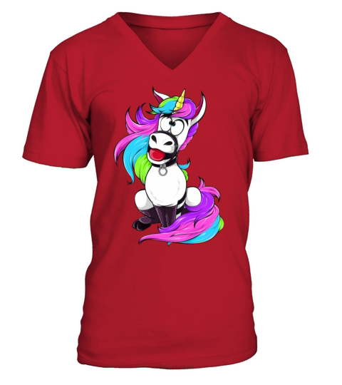 Silly BDSM Unicorn Bondage fetish Sub Slave Girl Men's V-Neck T-shirt