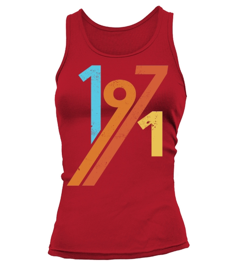 1971 vintage retro birthday Women's Tank Top