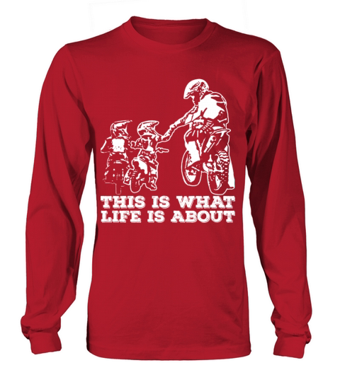 Dirt Bike Dad Motocross Motorcycle FMX Biker Women's Long Sleeve