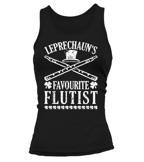 Funny Flutist Musician Irish Flute St Patricks Day Tank top Woman