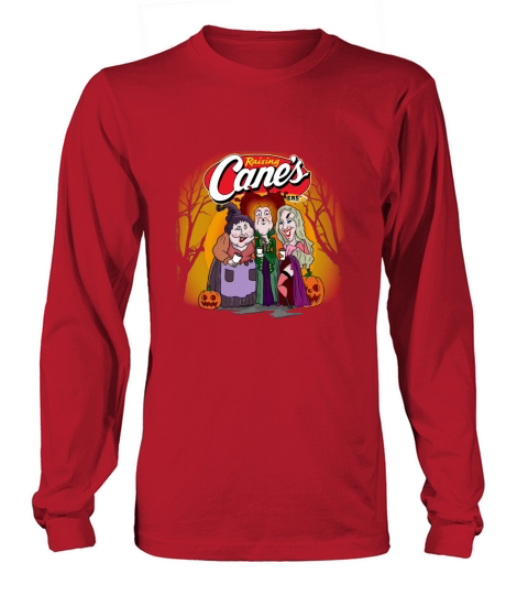 Hocus Pocus Sanderson Sisters Raising Canes Chicken Fingers Halloween Pumpkin Long sleeved Unisex