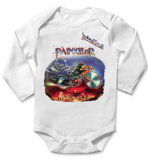 Judas Priest - Painkiller Long Sleeve Baby One-Piece