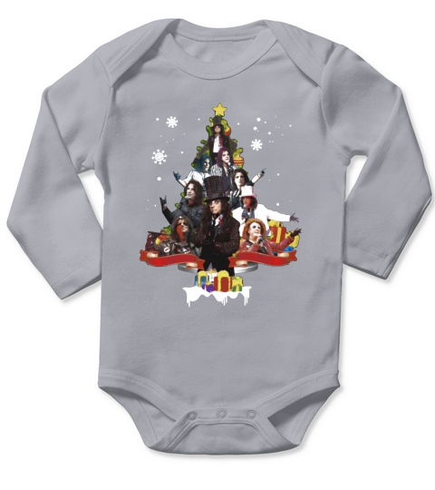 Alice Cooper Christmas tree shirt Long Sleeve Baby One-Piece