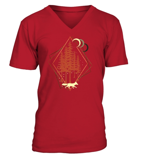 One Red Fox Men's V-Neck T-shirt