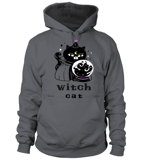 Halloween witch cat Women's Hoodie