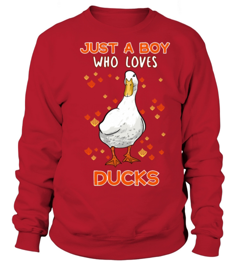 Just A Boy Who Loves Ducks Women's Sweatshirt