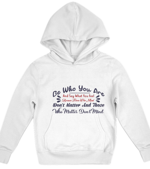 Be who you are dont matter - Round Pendant Necklace Kids Hoodie