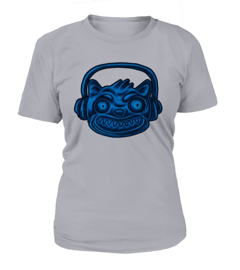 Music Fan Cat Musical Headphones Hi-fi Sound Women's T-Shirt