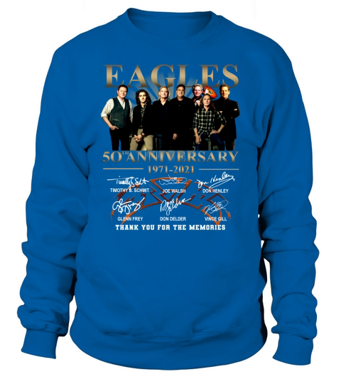 Eagles 50th Anniversary 1971 2020 Thank You For The Memories Signatures Sweatshirt Unisex